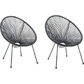 Möbilia tuinstoel set van 2