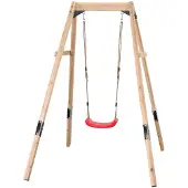 Swing King Swingking Schommel Ollie Hout Met Schommelzitje 128x205x203cm