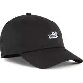 Puma ESS No.1 Logo baseballpet met patch, Zwart, Maat M