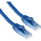 ACT IB2600 U/UTP CAT6A Patchkabel | Snagless | RJ45 Connectoren | Blauw | 50 cm