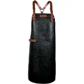 Xapron - New York Caiman Schort met Schouderbanden Large Leer - Leer - Zwart -