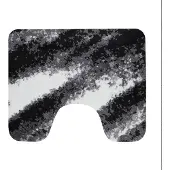 Dutch House Fréjus Toiletmat 60x50cm zwart zwart Microfiber Badkamermat