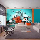 Artgeist Fotobehang – Behangpapier - Fotobehang - Welcome New York 200x140 -