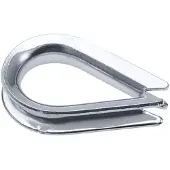 Talamex Thimble 25 Units Zilver 8 mm