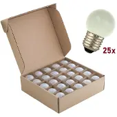 Bailey 25 stuks Bailey LED Kogellamp E27 1W 2800K Kunststof (2800K)
