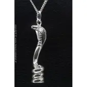 MOOYE ® - Collectie Zilveren Cobra slang XL ketting hanger