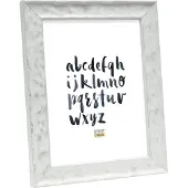 Deknudt Frames fotolijst S46HF1 - wit - golfstructuur - hout - 30x40