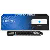 PrintAbout Huismerk Canon C-EXV 49 C Toner Cyaan