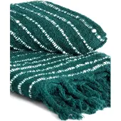 Light & Living Light&living Plaid 170x130 cm ALCOBA donker groen+wit