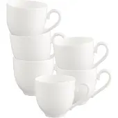 Villeroy & Boch Espressotassen White Pearl 70 ml Set van 6