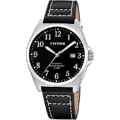 Calypso Kwartshorloge Basic Horloge, herenhorloge, leren band, analoog, dag