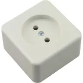 Berker Opbouw stopcontact - Zonder randaarde - 1-voudig - 230 V -