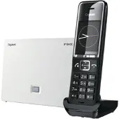 Gigaset Comfort 550A IP basisstation, DECT-telefoon, Bedrade headset, Luidsprekerfunctie, 200 contacten, Nummerherkenning, Zwart, Wit