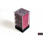 Chessex Zilveren Vulkaan Gespikkelde D6 16mm Dobbelsteen Set (12 stuks)