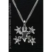 MOOYE ® - Collectie Zilveren Boomkikker ketting hanger