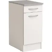 Parisot Onderkast Spoon 40x60 Cm Met Lade En Deur - Wit - - Keuken Onderkast - Wit - Spaanplaat