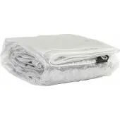 vidaXL Doorzichtig zeildoek met zeilringen 3x6 m PVC