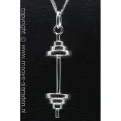 MOOYE ® - Collectie Zilveren Halter XL ketting hanger