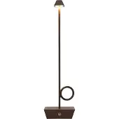 Broggi Design Broggi Lampada Bugia, oplaadbare lamp van cortenstaal