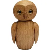Spring Copenhagen Clever uil decoratie 10 cm Eik
