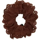 Pico Lace Scrunchie Chocolate