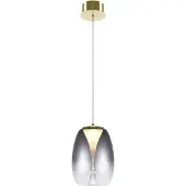 Maytoni hanglamp, goudkleurig, met rookglas kap, LED, 7W, Splash design