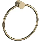 Regn Handdoekring - Geborsteld Goud PVD - Messing - Accessoires, Handdoekhouders, Handdoekringen - 8720254161846