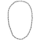 EtNox hard and heavy Halsketting - Königskette - voor Mannen - zilverkleurig | Maat 50 cm