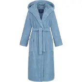 Morgenstern Geena 2 damesbadjas met capuchon Jeansblau XL