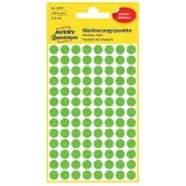 Avery Afneembare markeringspunten Ø 8 mm, groen 3592 - 4 stuks