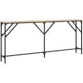 vidaXL Wandtafel 180x23x75 cm bewerkt hout sonoma eikenkleurig