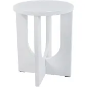 En.casa Bijzettafel Kysdajore rond 50x40 cm wit []