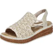 Rieker -Dames - beige - sandalen - maat 43