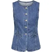 ONLY Bodywarmer 'ONLGIULINA' blauw denim