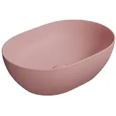 GSI Pura Keramische opbouwwastafel 50x35cm, mat blush