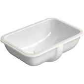 GSI Pura Classic Onderbouw keramische wastafel 35x50cm, wit ExtraGlaze