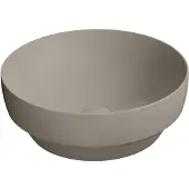 GSI Pura Keramische waskom, Ø40cm, mat tortora