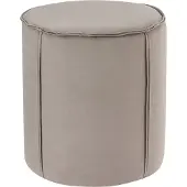Beliani SEDONA - Poef - Taupe - Fluweel