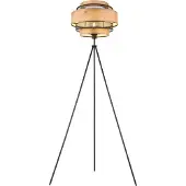 Globo Lighting Landelijke zwarte metalen vloerlamp Globo Soeni