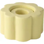 PotteryJo Birgit Vaas / Kandelaar 5 Cm - Vazen Steengoed Pale Yellow - 032204S-300