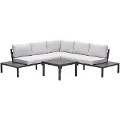Garden Impressions Pamplona loungeset 4-delig - valley sand