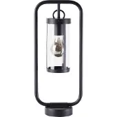 Brilliant Zwarte tafellamp Sidney transparant glas