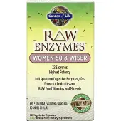 Garden of life , RAW Enzymes, Vrouwen 50 & Wiser, 90 Vegetarische Capsules