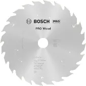 Bosch Professional Cirkelzaagblad PRO Wood Cordless | Ø 165 x 1,5 x 20mm 24T - 2608837685