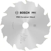 Bosch Accesorios CIRKELZAAGBLAD CONSTRUCT WOOD, 160 X 20/16 X 2,6 MM, 12T