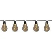 Star Trading LED lichtketting Glow, 10-lamps, rookgrijs