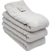ADA - Bamboe handdoek – 40x76cm - Licht grijs – 3 stuks