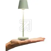 Sigor Nuindie pocket LED oplaadbare tafellamp, saliegroen, IP54, dimbaar pocket,, groen, Aluminium, Modern