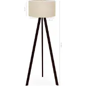 Opviq Asir - Vloerlamp - Beige - 21 x 38 cm - 140 cm Hoogte