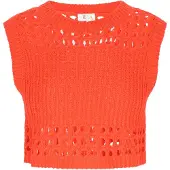 IZIA Gebreide top oranje